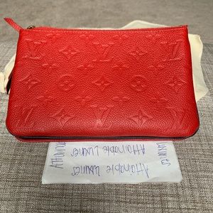 💕SOLD Louis Vuitton Empreinte Pochette Double Zip